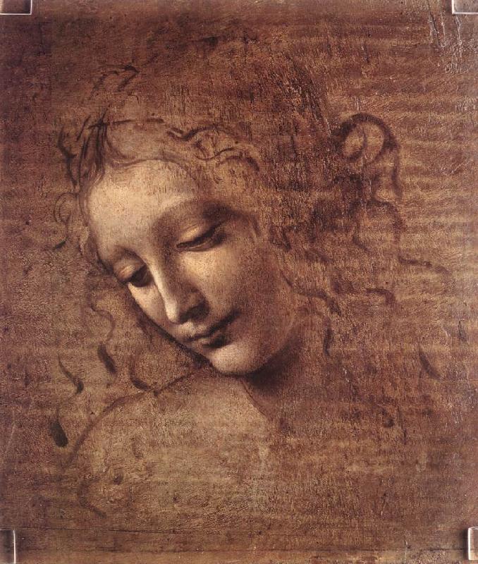 LEONARDO da Vinci The Virgin and Child with St Anne (detail)  f oil painting picture